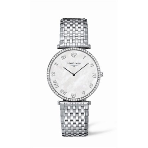 Longines La Grande Classique 37 Quartz Elmas Bezel, referans L4.770.0.09.6