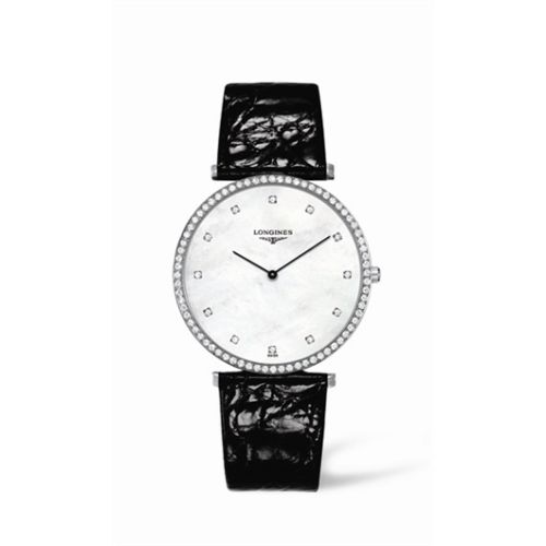 Longines La Grande Classique 37 Quartz Elmas Bezel, referans L4.770.0.80.4