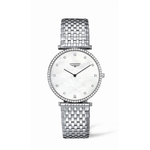 Longines La Grande Classique 37 Quartz Elmas Bezel MOP, referans L4.770.0.80.6
