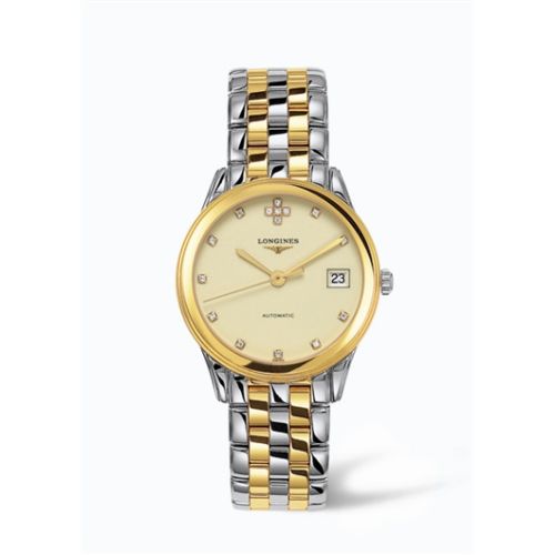 Flagship 35.6 Automatic Two Tone Cream Elmas