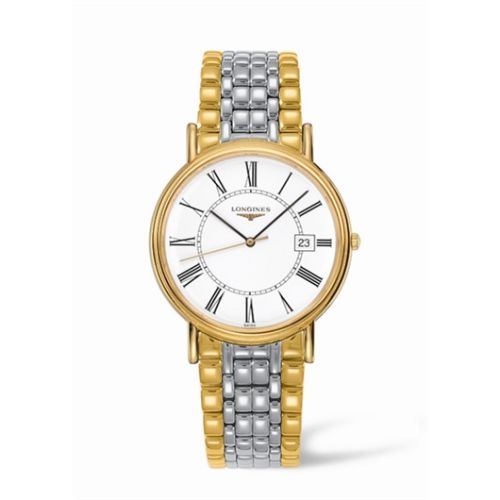 Longines Presence 38.5 Quartz PVD Altın / Beyaz - Roman / Bilezik, referans L4.790.2.11.7