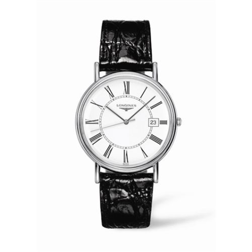 Longines Presence 38.5 Quartz Paslanmaz Çelik / Beyaz - Roman, referans L4.790.4.11.2