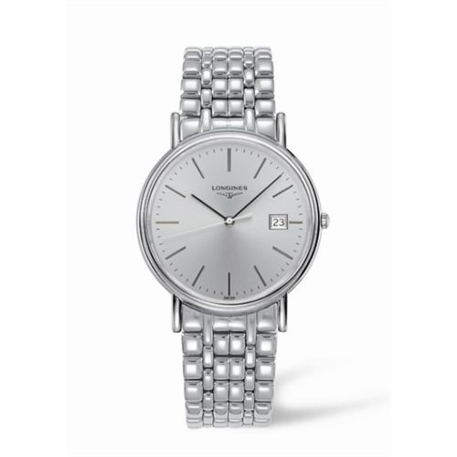 Longines Presence 38.5 Quartz Paslanmaz Çelik / Gümüş / Bilezik, referans L4.790.4.72.6
