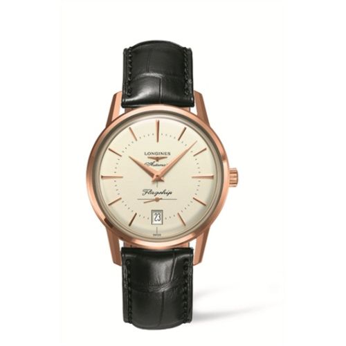 Longines Heritage Flagship Pembe Altın 38.5mm, referans L4.795.8.78.2