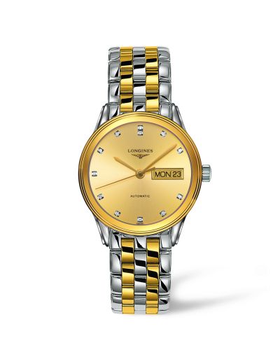 Longines Flagship 35.6 Day Date Two Tone, referans L4.799.3.37.7
