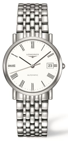 Longines Elegant Collection 34.5 Automatic Paslanmaz Çelik / Beyaz / Bilezik, referans L4.809.4.11.6