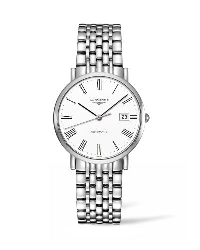 Longines Elegant Collection Automatic 37 Paslanmaz Çelik / Beyaz / Bilezik, referans L4.810.4.11.6