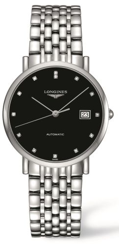Longines Elegant Collection Automatic 37 Paslanmaz Çelik / Siyah / Bilezik, referans L4.810.4.57.6
