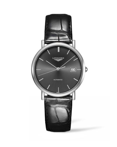 Longines Elegant Collection Automatic 37 Paslanmaz Çelik / Gri / Kayış, referans L4.810.4.72.2
