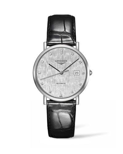 Longines Elegant Collection Automatic 37 Paslanmaz Çelik / Gümüş / Kayış, referans L4.810.4.77.2