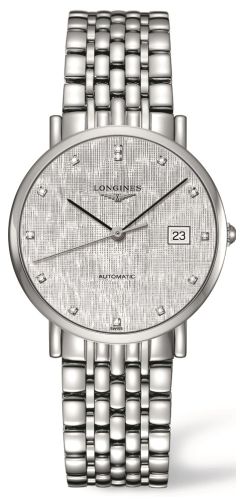 Longines Elegant Collection Automatic 37 Paslanmaz Çelik / Gümüş / Bilezik, referans L4.810.4.77.6
