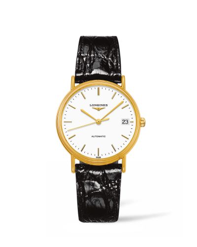 Longines Presence Automatic 34.5mm Paslanmaz Çelik / PVD Altın / Beyaz, referans L4.821.2.12.2
