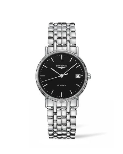 Longines Presence Automatic 34.5mm Paslanmaz Çelik / Siyah / Bilezik, referans L4.821.4.52.6