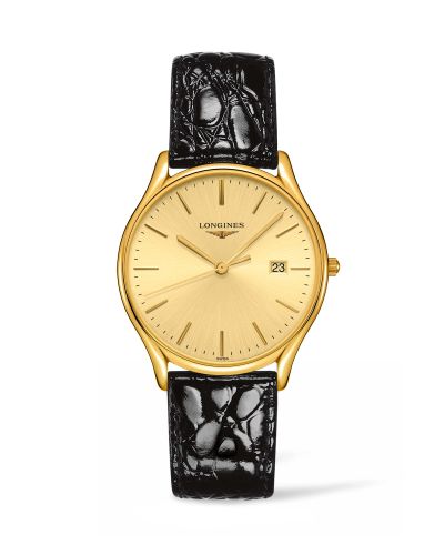 Longines Lyre Quartz 38.5mm PVD Gold / Champagne, reference L4.859.2.32.2