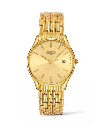 Longines Lyre Quartz 38.5mm PVD Gold / Champagne / Bracelet, reference L4.859.2.32.8