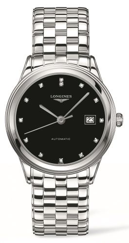 Longines Flagship 38.5 Siyah Elmas / Bilezik, referans L4.874.4.57.6