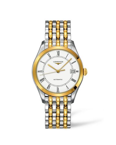 Longines La Grande Classique Automatic 36 Stainless Steel / Yellow Gold PVD / White, reference L4.898.3.11.7