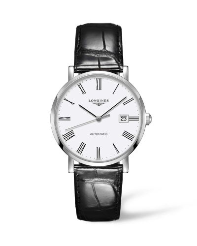 Longines Elegant Collection Automatic 39 Paslanmaz Çelik / Beyaz / Kayış, referans L4.910.4.11.2