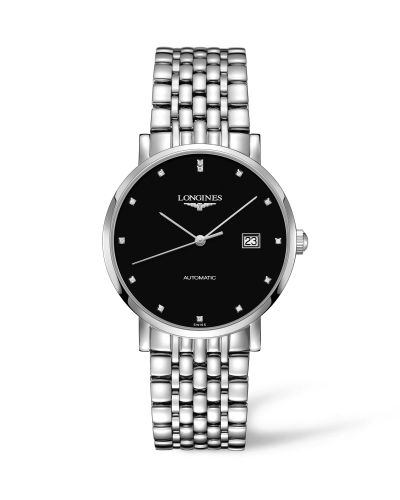 Longines Elegant Collection Automatic 39 Paslanmaz Çelik / Siyah / Bilezik, referans L4.910.4.57.6