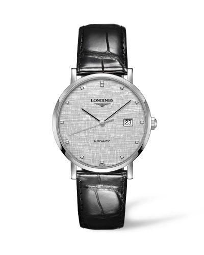 Longines Elegant Collection Automatic 39 Paslanmaz Çelik / Gümüş / Kayış, referans L4.910.4.77.2