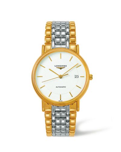 Longines Presence 38.5 Automatic PVD Gold / White / Bracelet, reference L4.921.2.18.7