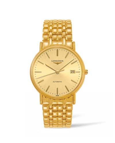Longines Presence 38.5 Automatic PVD Gold / Champagne / Bracelet, reference L4.921.2.32.8