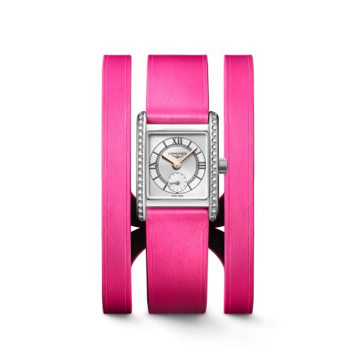 Mini DolceVita 21.5 Quartz Paslanmaz Çelik - Elmas / 150th Kentucky Derby / Triple Cuff Pembe