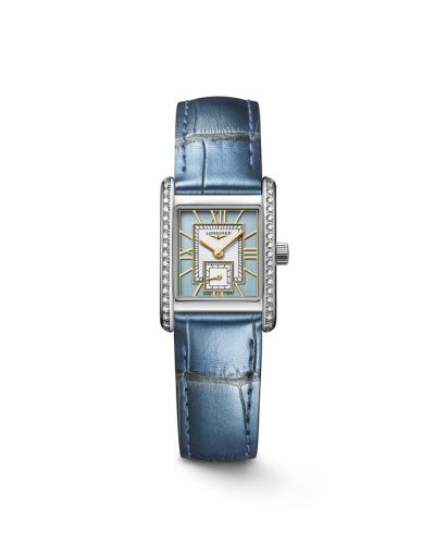 Longines Mini Dolce Vita 21.5 Quartz Stainless Steel - Diamond / Blue, reference L5.200.0.95.2