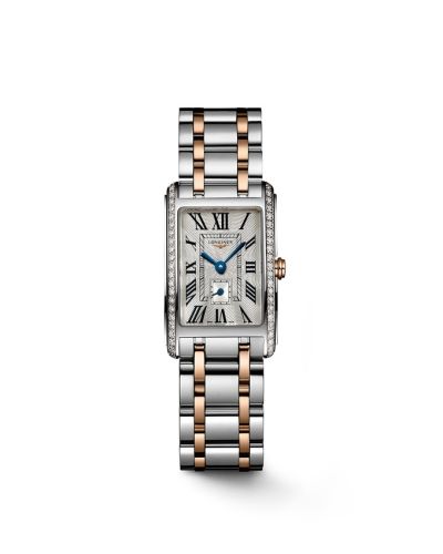 Longines DolceVita 20.8 Quartz Stainless Steel - Rose Gold / Silver - Roman / Roman, reference L5.255.5.79.7