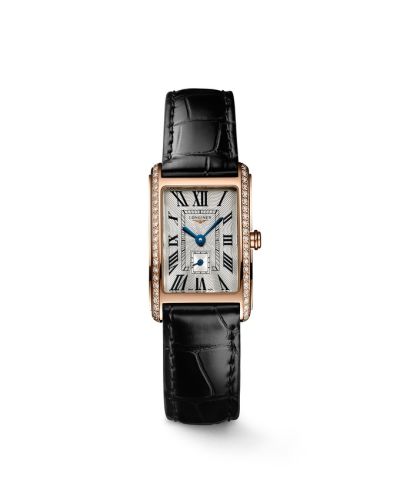 Longines DolceVita 20.5 Quartz Rose Gold  / Diamond / Silver - Roman, reference L5.255.9.71.0