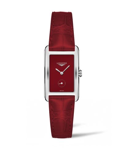 Longines DolceVita 23 Quartz Paslanmaz Çelik / Kırmızı, referans L5.512.4.91.2