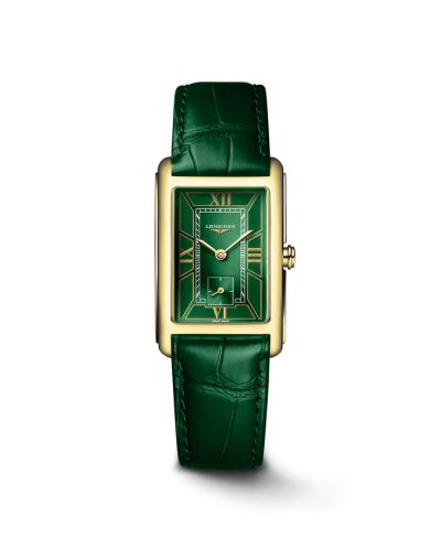 Longines DolceVita 23 Quartz Sarı Altın / Yeşil, referans L5.512.6.95.2