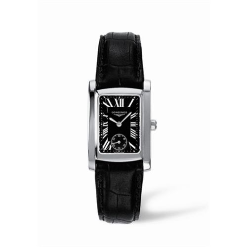 Longines DolceVita 22 Quartz Stainless Steel Black Roman, reference L5.502.4.79.2