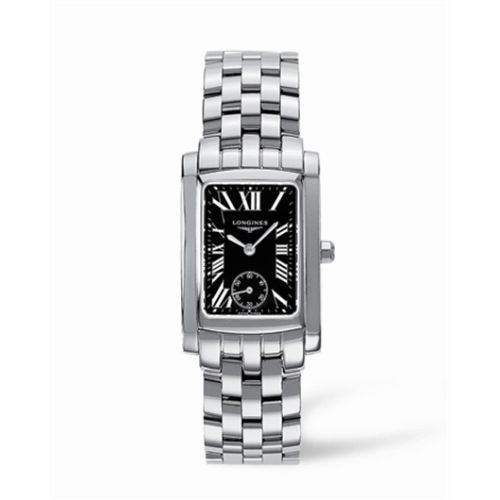 Longines DolceVita 22 Quartz Stainless Steel Black Roman, reference L5.502.4.79.6