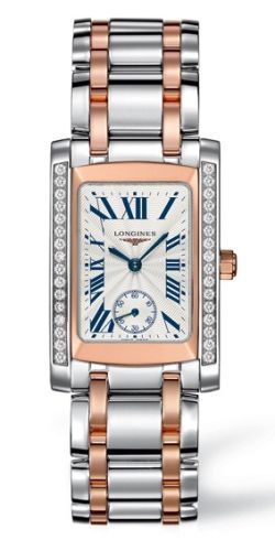 Longines DolceVita 22 Quartz Two Tone Pembe Elmas, referans L5.502.5.79.7