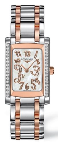 Longines DolceVita 22 Quartz Two Tone Pembe Elmas, referans L5.502.5.99.7