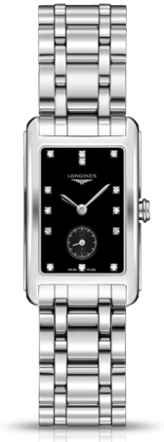 Longines DolceVita 23 Quartz Paslanmaz Çelik / Siyah / Bilezik, referans L5.512.4.57.6