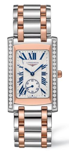 Longines DolceVita 22 Quartz Two Tone Pembe Elmas, referans L5.655.5.79.7