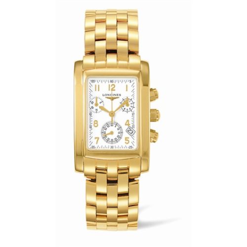 Longines DolceVita 28 Quartz Chronograph Altın, referans L5.656.6.13.6