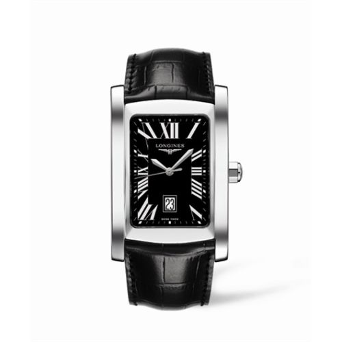 Longines DolceVita XL Paslanmaz Çelik Siyah Roman, referans L5.686.4.79.3