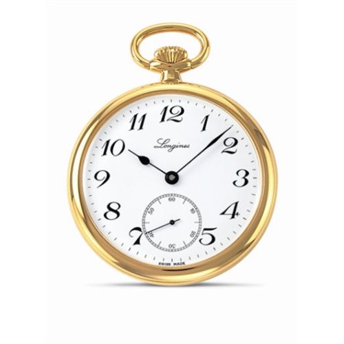 Longines Pocket Watch Altın-Plated / Beyaz - Arabic, referans L7.014.2.13.1