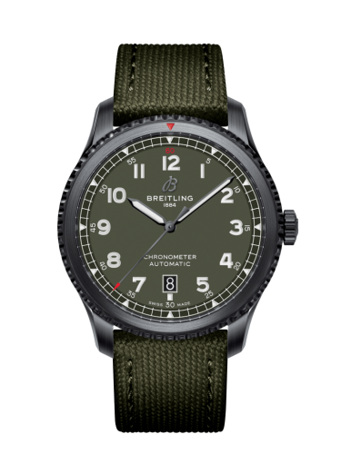 Breitling Aviator 8 Automatic 41 Siyahsteel / Curtiss Warhawk / Canvas / Folding, reference M173152A1L1X1