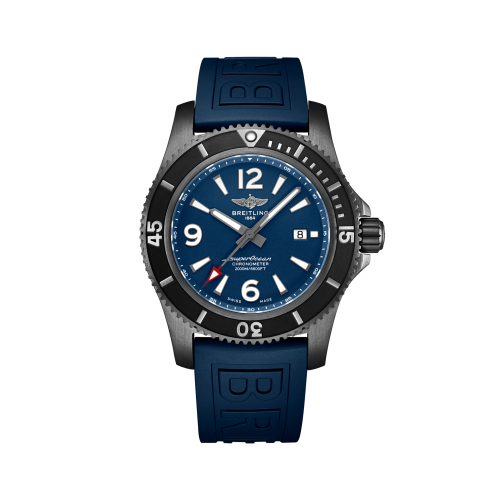 Breitling Superocean 46 Siyahsteel / Mavi / Kauçuk / Pin, referans M17368D71C1S1