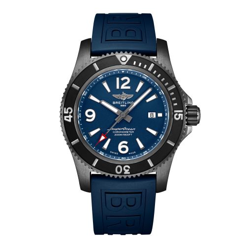 Breitling Superocean 46 Siyahsteel / Mavi / Kauçuk / Folding, referans M17368D71C1S2