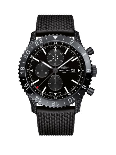 Breitling Chronoliner Siyahsteel Elmasworks / Siyah / Kauçuk 46mm, referans M24310AN.BF02.267S
