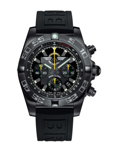 Breitling Chronomat 44 Siyahsteel / Breitling Jet Team / Kauçuk, referans MB01109L.BD48.153S
