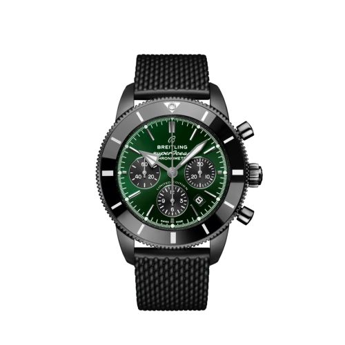 Breitling Superocean Heritage II B01 Chronograph 44 Siyahsteel / Yeşil, referans MB01621A1L1S1