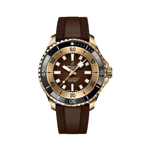 Breitling SuperOcean Automatic 44 Bronze / Kahverengi / Kauçuk, referans N17376201Q1S1