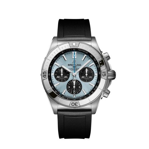 Breitling Chronomat B01 42 Paslanmaz Çelik / Platin / Buz Mavi, referans PB0134101C1S1