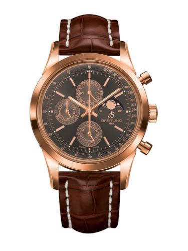 Breitling Transocean Chronograph 1461 Red Gold / Bronze / Croco / Boutique 43mm, reference R19310C6.Q601.739P